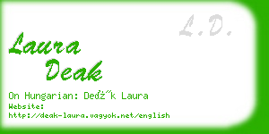 laura deak business card